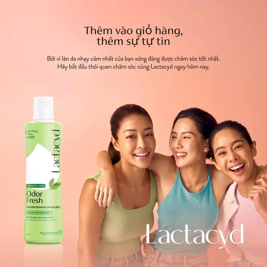 [KOL LIVESTREAM] Bộ 3 chai Dung Dịch Vệ Sinh Phụ Nữ Lactacyd Odor Fresh Ngăn Mùi 24H 250ml/chai - 6
