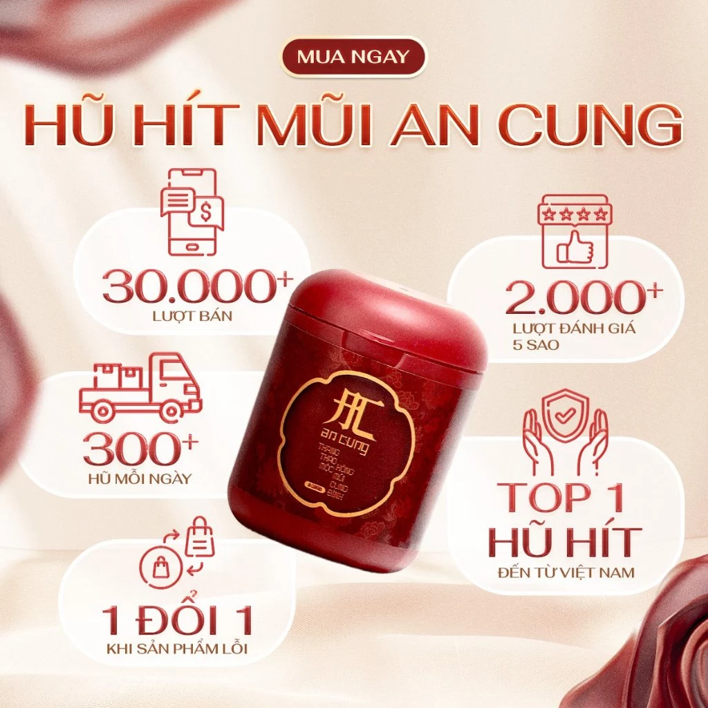 Hũ Hít Mũi An Cung, Hít Mũi Thảo Dược Giúp Thư Giãn, Giảm Nghẹt Mũi 8g - 2