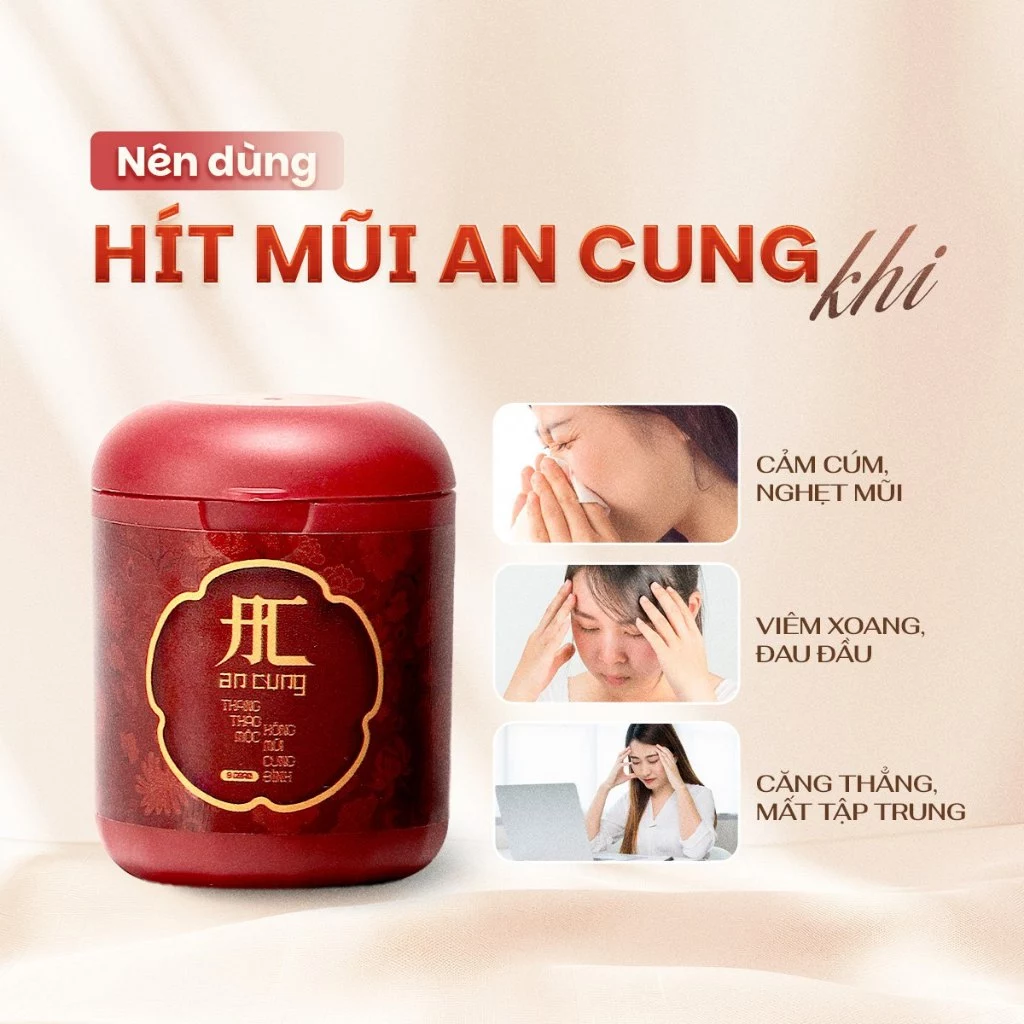 Hũ Hít Mũi An Cung, Hít Mũi Thảo Dược Giúp Thư Giãn, Giảm Nghẹt Mũi 8g - 3