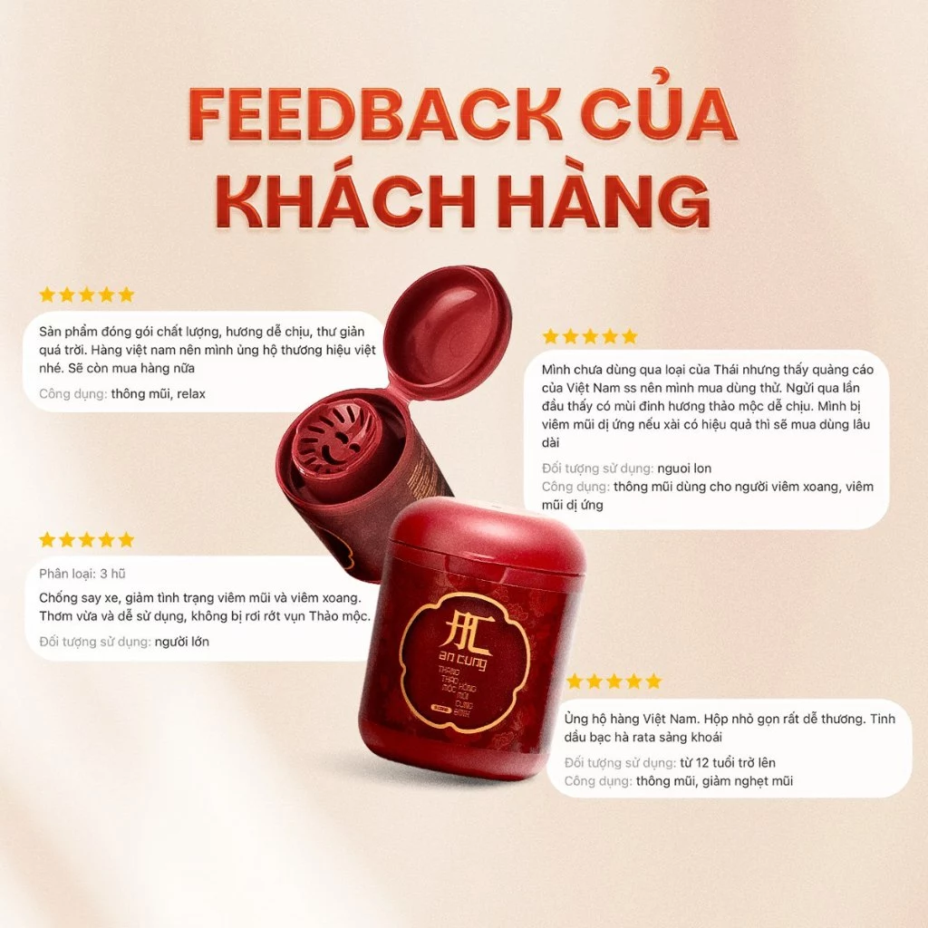 Hũ Hít Mũi An Cung, Hít Mũi Thảo Dược Giúp Thư Giãn, Giảm Nghẹt Mũi 8g - 4