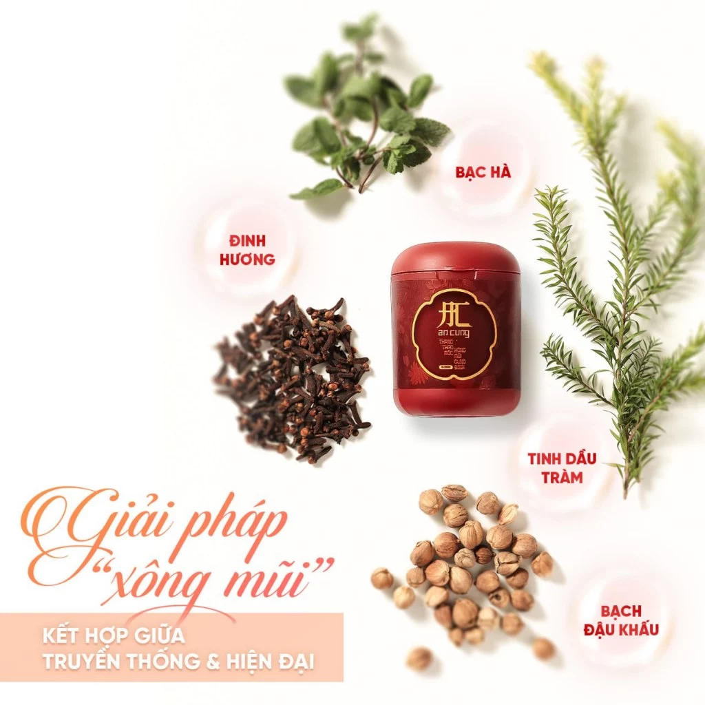 Hũ Hít Mũi An Cung, Hít Mũi Thảo Dược Giúp Thư Giãn, Giảm Nghẹt Mũi 8g - 6