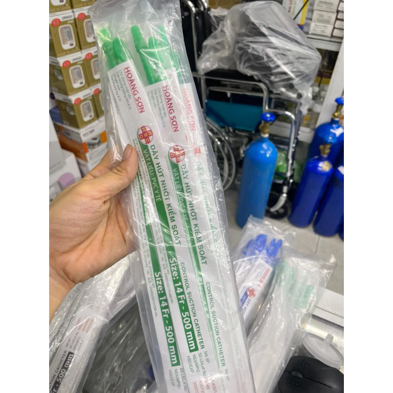 Dây hút đờm, nhớt Hoàng Sơn đủ các số