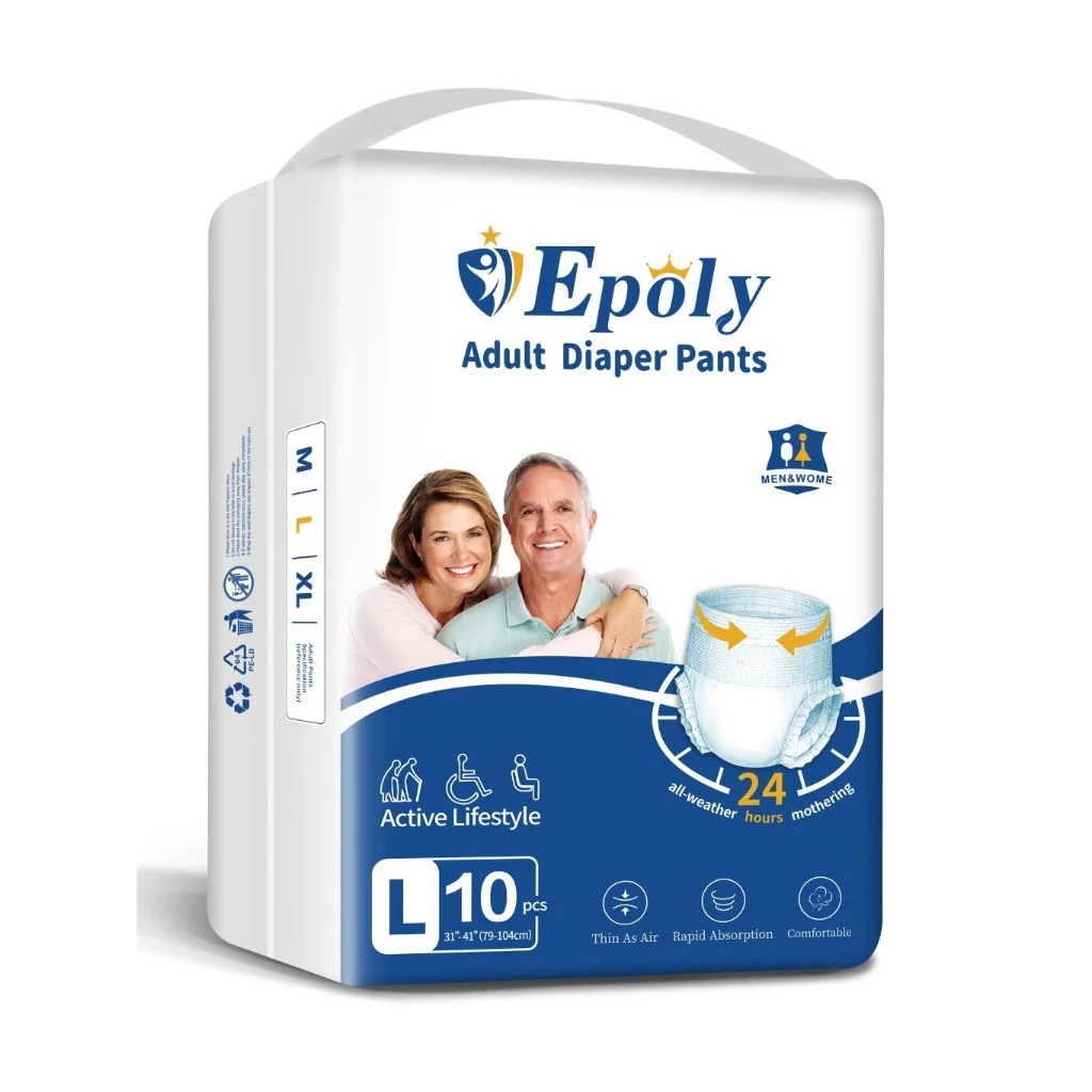 Bỉm quần người già Epoly / IPALY chất lượng giá tốt combo 30 miếng M-L-XL