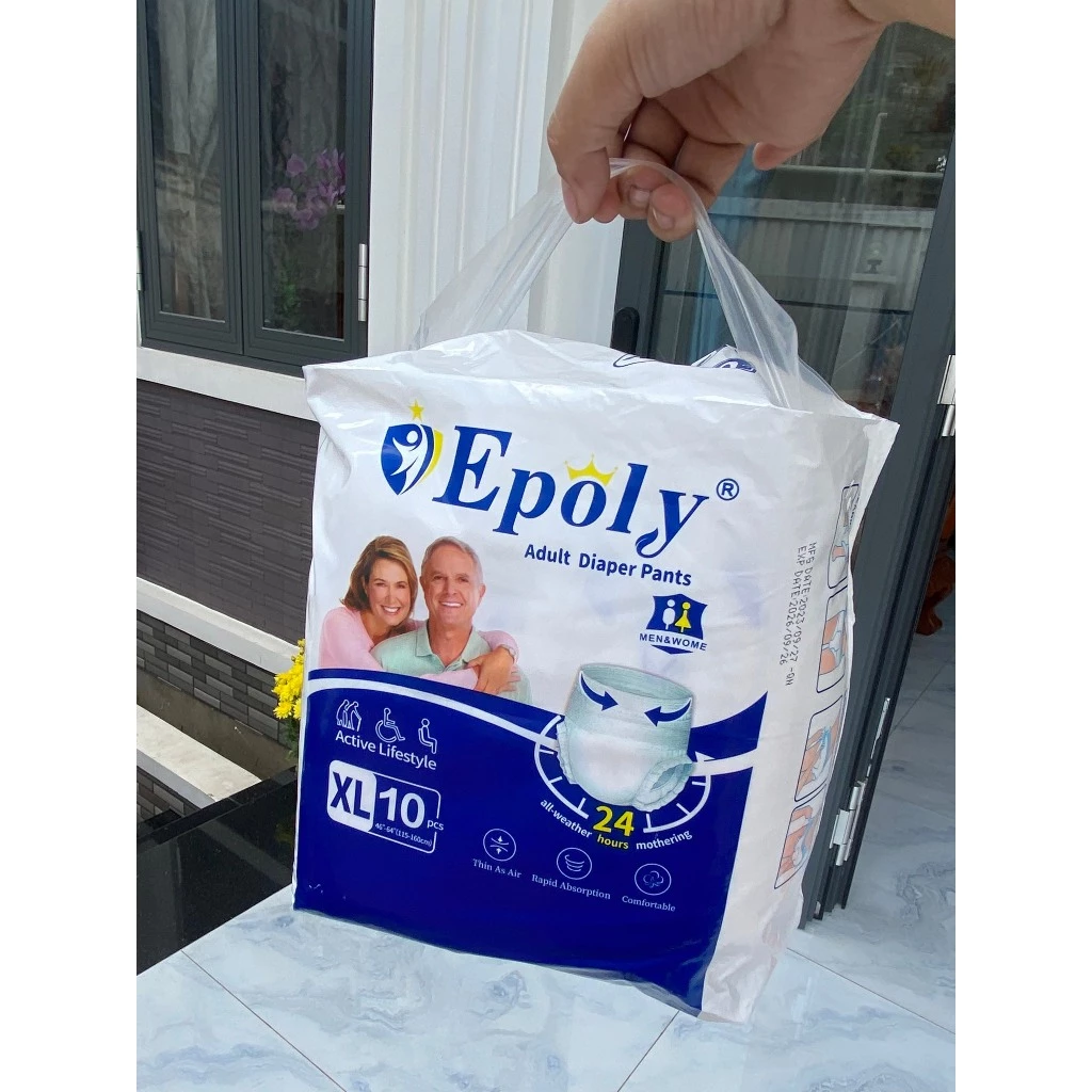 Bỉm quần người già Epoly / IPALY chất lượng giá tốt combo 30 miếng M-L-XL - 2