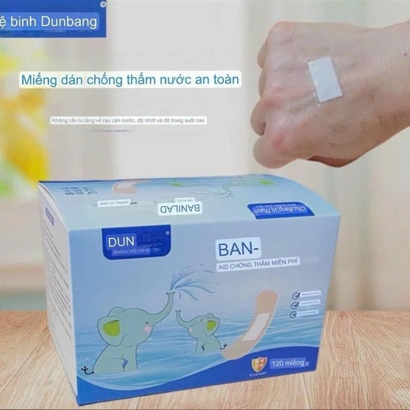 Hộp 120 miếng băng dán cá nhân bảo vệ vết thương chống thấm nước - 2