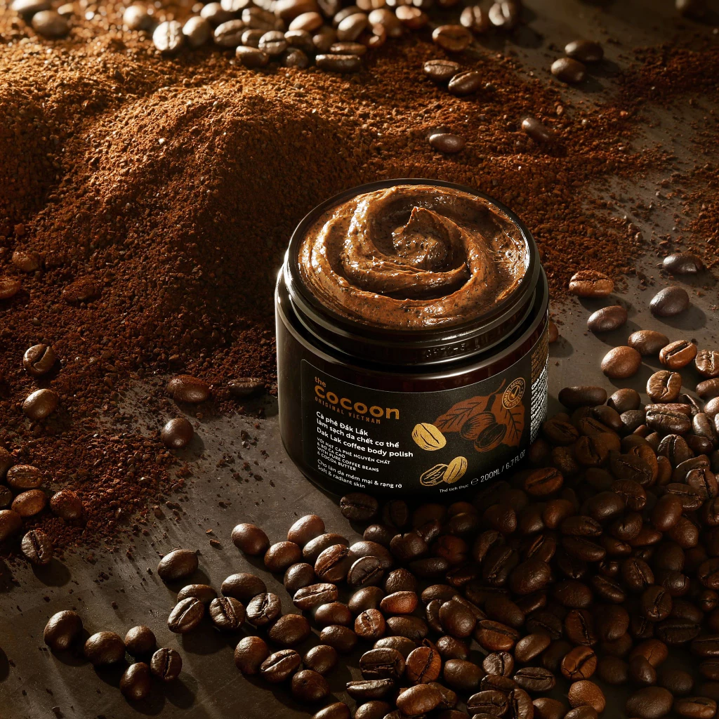 Tẩy da chết cơ thể cà phê Đắk Lắk Cocoon cho làn da mềm mại và rạng rỡ 200ml - 4