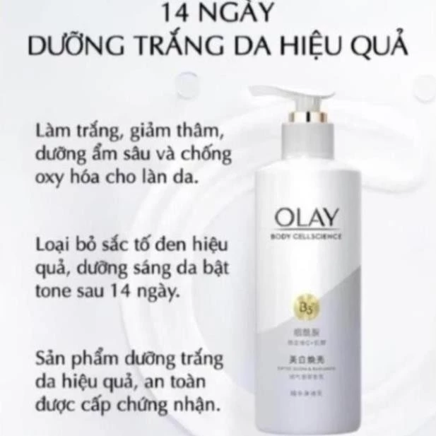 Sữa Dưỡng Thể Hỗ Trợ Làm Trắng Da Olay B3 Vitamin C Bright Ultra Whitening 250ml - 2