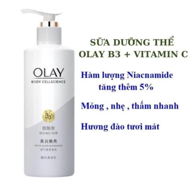 Sữa Dưỡng Thể Hỗ Trợ Làm Trắng Da Olay B3 Vitamin C Bright Ultra Whitening 250ml - 3
