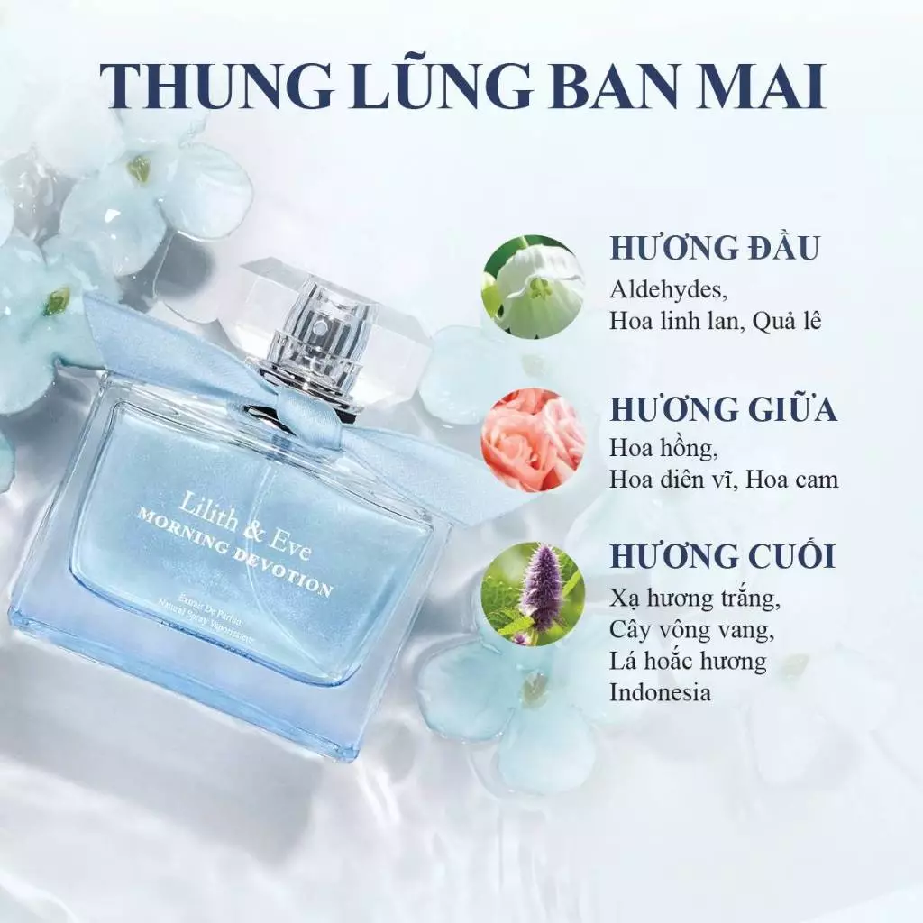 Nước hoa Lilith and Eve Morning Devotion Eau de Perfum 50ml nước hoa nữ thơm lâu ngọt ngào lưu hương lâu cho body 8h - 3