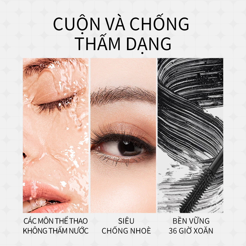 Mascara ZEESEA kháng nước lâu trôi 36h chống nhòe chuốt mi cong vút và dài hơn - 4