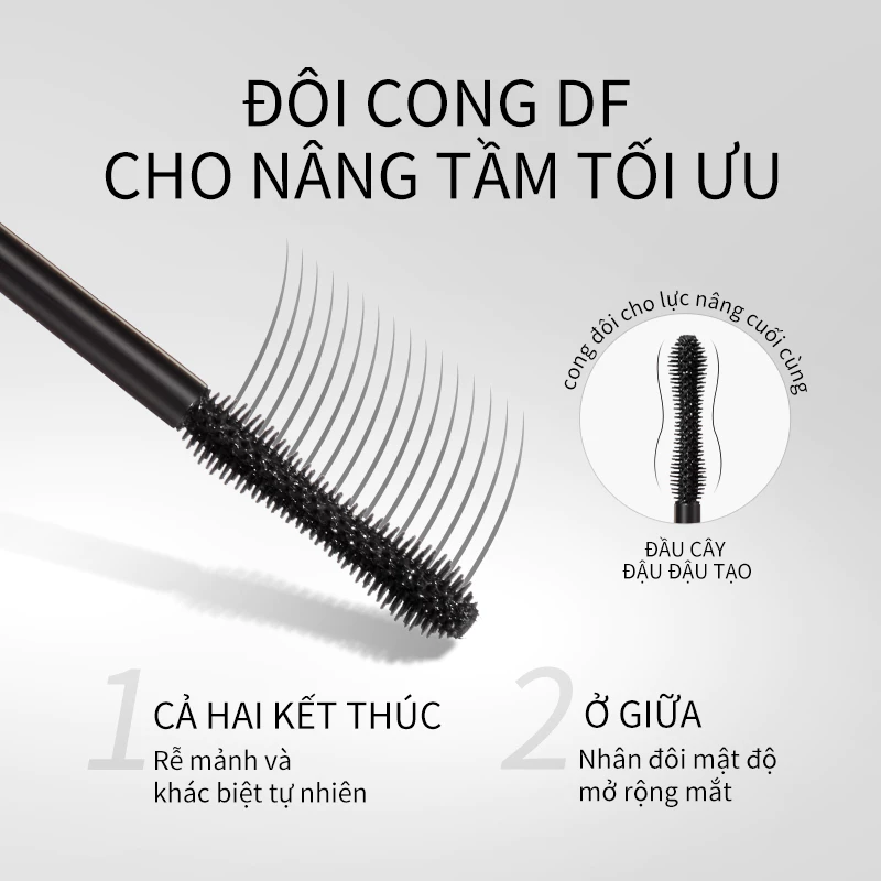 Mascara ZEESEA kháng nước lâu trôi 36h chống nhòe chuốt mi cong vút và dài hơn - 6