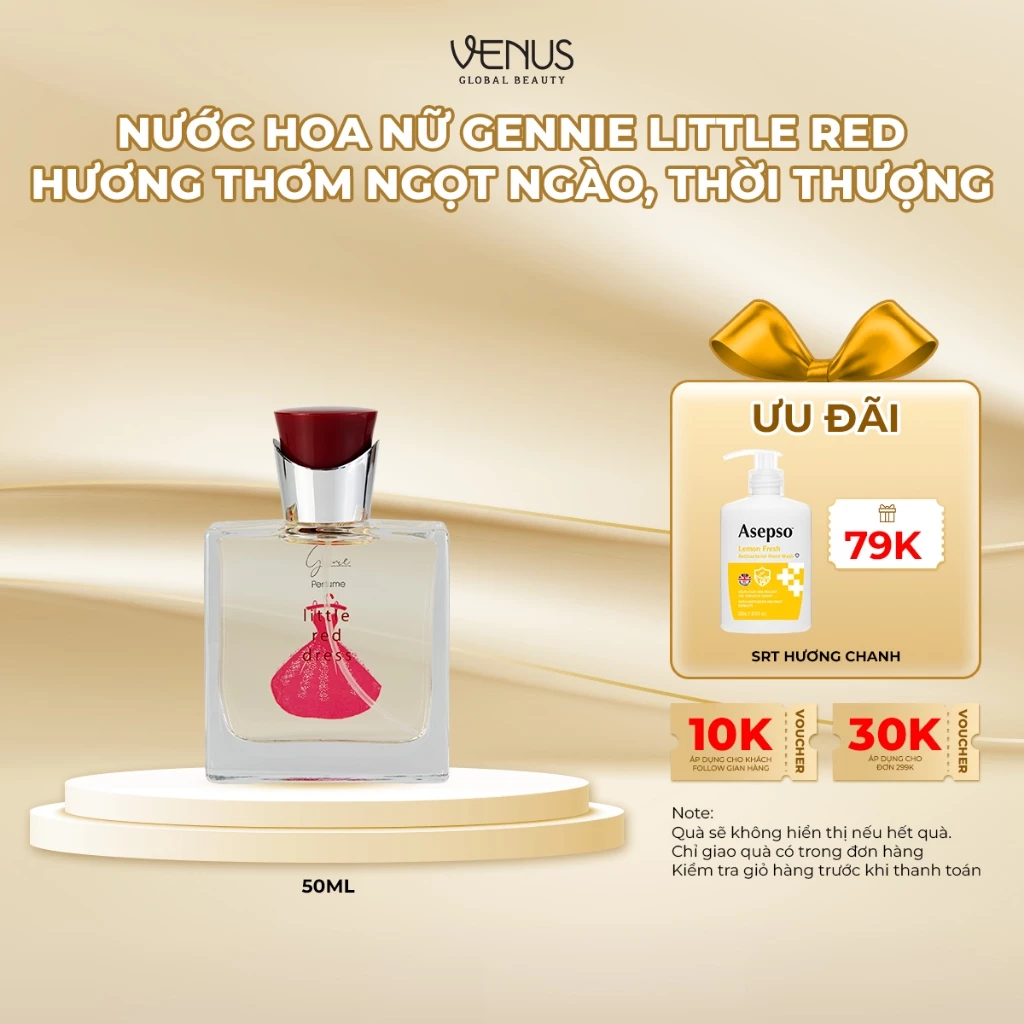 [MUA 1 TẶNG 1 QUÀ] Nước Hoa Nữ Gennie Little Dress hương thơm ngọt ngào, thời thượng 50ml
