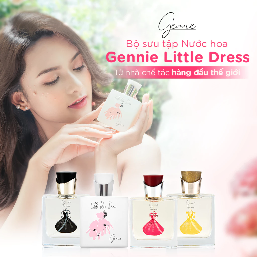 [MUA 1 TẶNG 1 QUÀ] Nước Hoa Nữ Gennie Little Dress hương thơm ngọt ngào, thời thượng 50ml - 6
