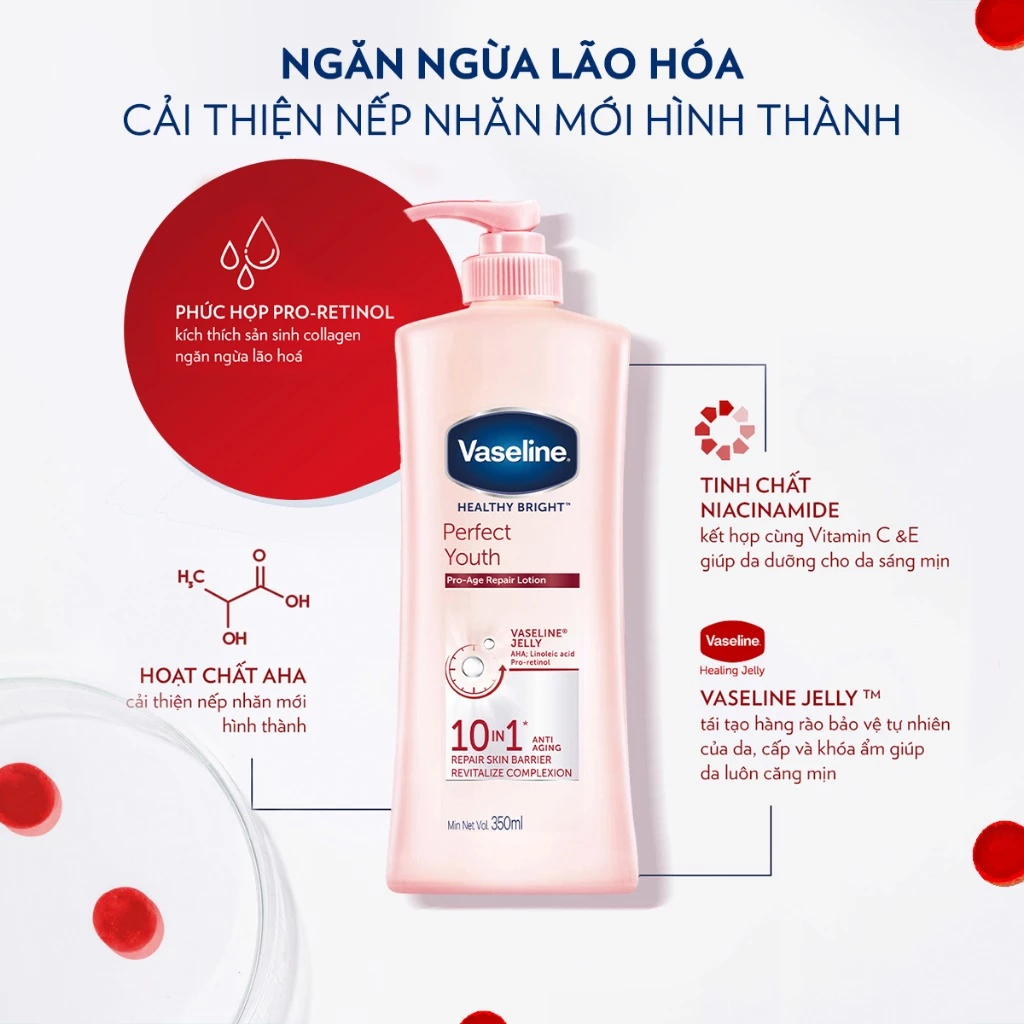 Sữa dưỡng thể da sáng tức thì Vaseline 350ml/320ml/chai (tùy đợt nhập hàng) - 4