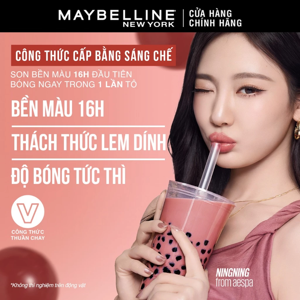 Son Bóng Bền Màu Nhẹ Môi Superstay Vinyl Ink Maybelline New York 4.2ml - 3