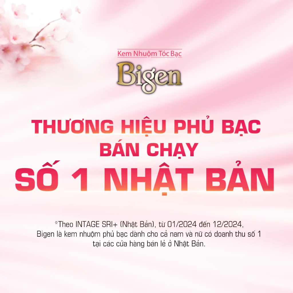 Thuốc Nhuộm Tóc Phủ Bạc Tại Nhà Bigen Xám - Phủ Bạc Thảo Dược, Dưỡng Tóc Mềm Mượt 80ml - 3