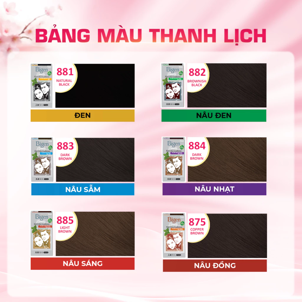 Thuốc Nhuộm Tóc Phủ Bạc Tại Nhà Bigen Xám - Phủ Bạc Thảo Dược, Dưỡng Tóc Mềm Mượt 80ml - 6