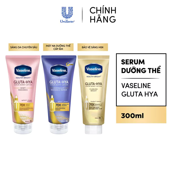 Serum Vaseline Gluta-Hya Dưỡng Da Sáng Mịn Sau 7 Ngày 300ML/330 ML (tùy đợt nhập hàng) - 2