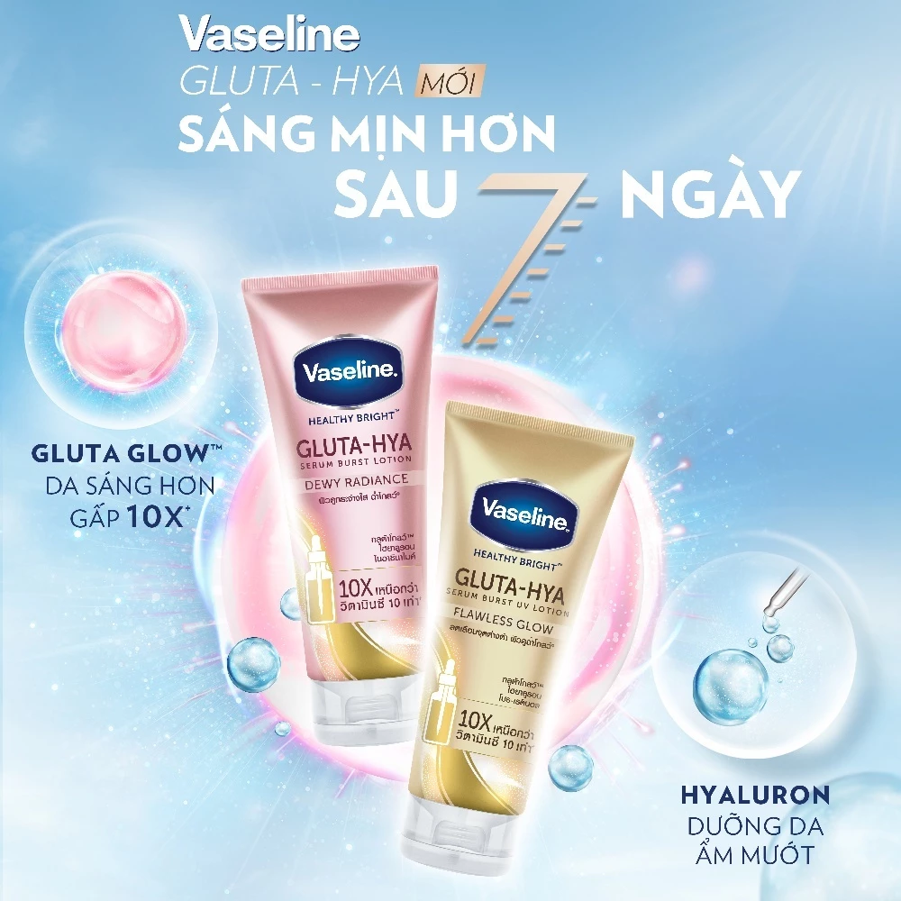 Serum Vaseline Gluta-Hya Dưỡng Da Sáng Mịn Sau 7 Ngày 300ML/330 ML (tùy đợt nhập hàng) - 3