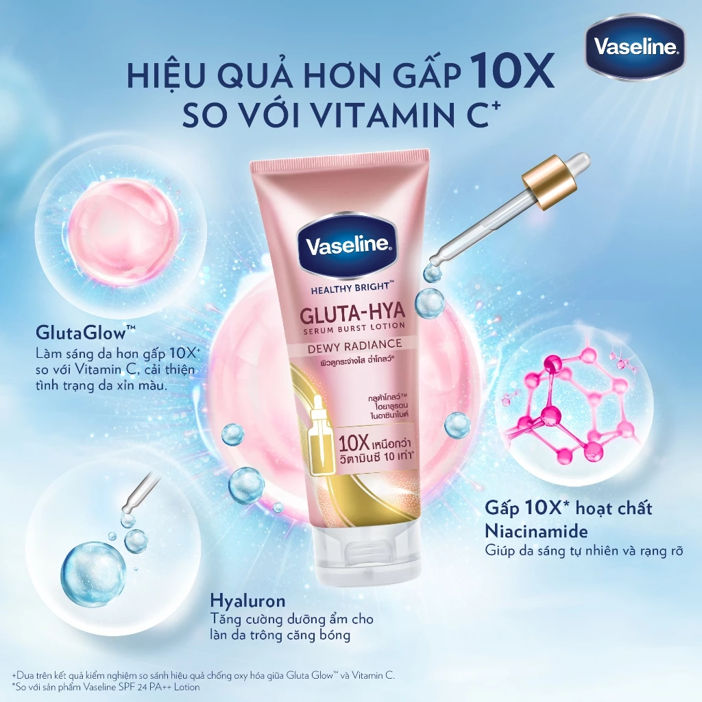 Serum Vaseline Gluta-Hya Dưỡng Da Sáng Mịn Sau 7 Ngày 300ML/330 ML (tùy đợt nhập hàng) - 4