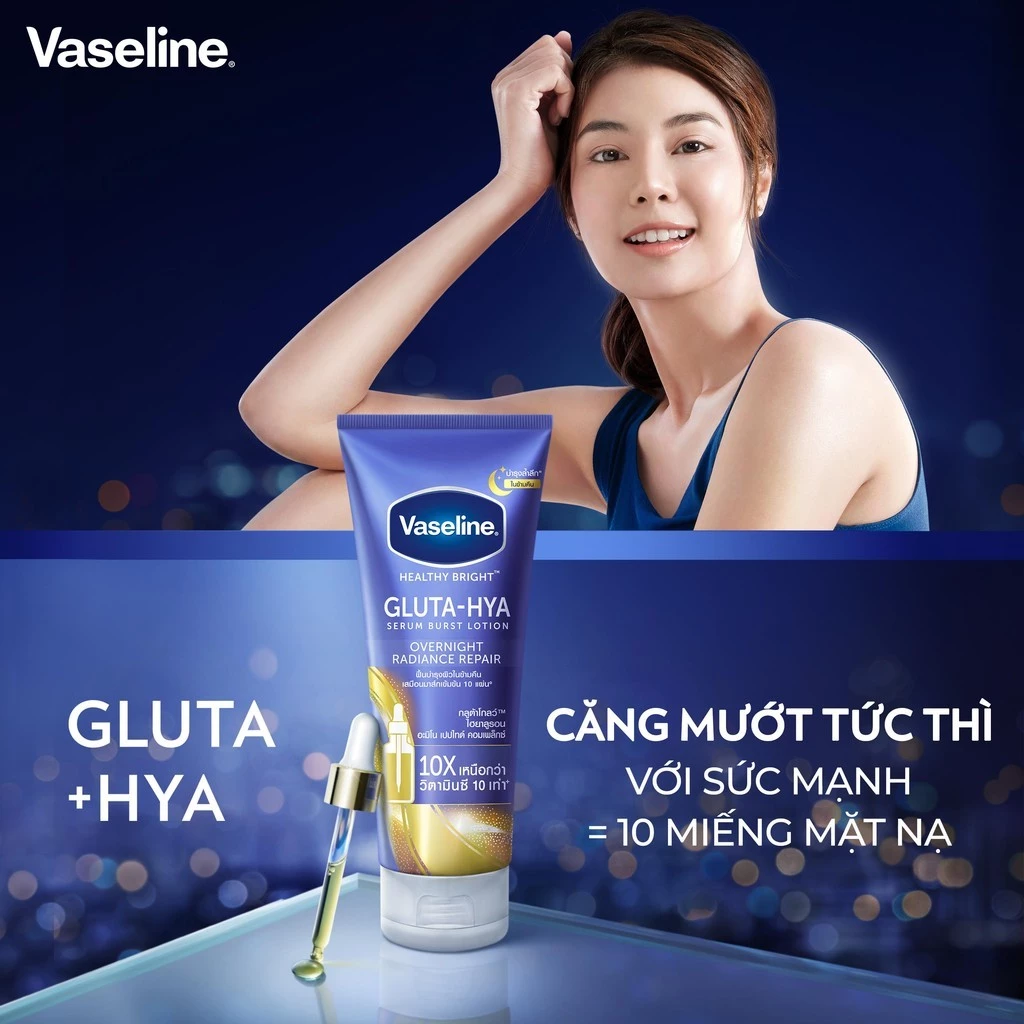 Serum Vaseline Gluta-Hya Dưỡng Da Sáng Mịn Sau 7 Ngày 300ML/330 ML (tùy đợt nhập hàng) - 6