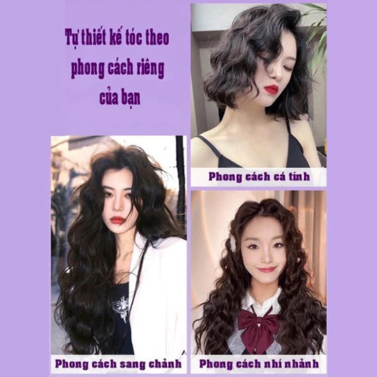 Máy Uốn Tóc Xoăn Hippie Sóng Nước 32mm Chất Liệu Gốm Sứ Cao Cấp - Máy Dập Xù Làm Tóc Xoăn 32mm Tiện Lợi - 4