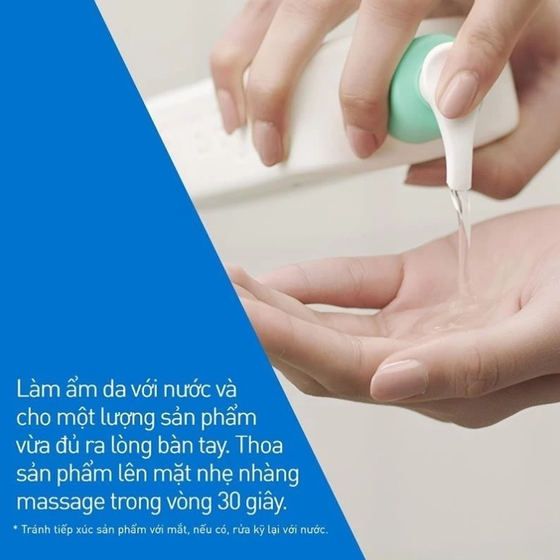 Sữa Rửa Mặt Cerave Làm Sạch Sâu Cho Da Thường Đến Da Dầu dung tích 236ML - 4