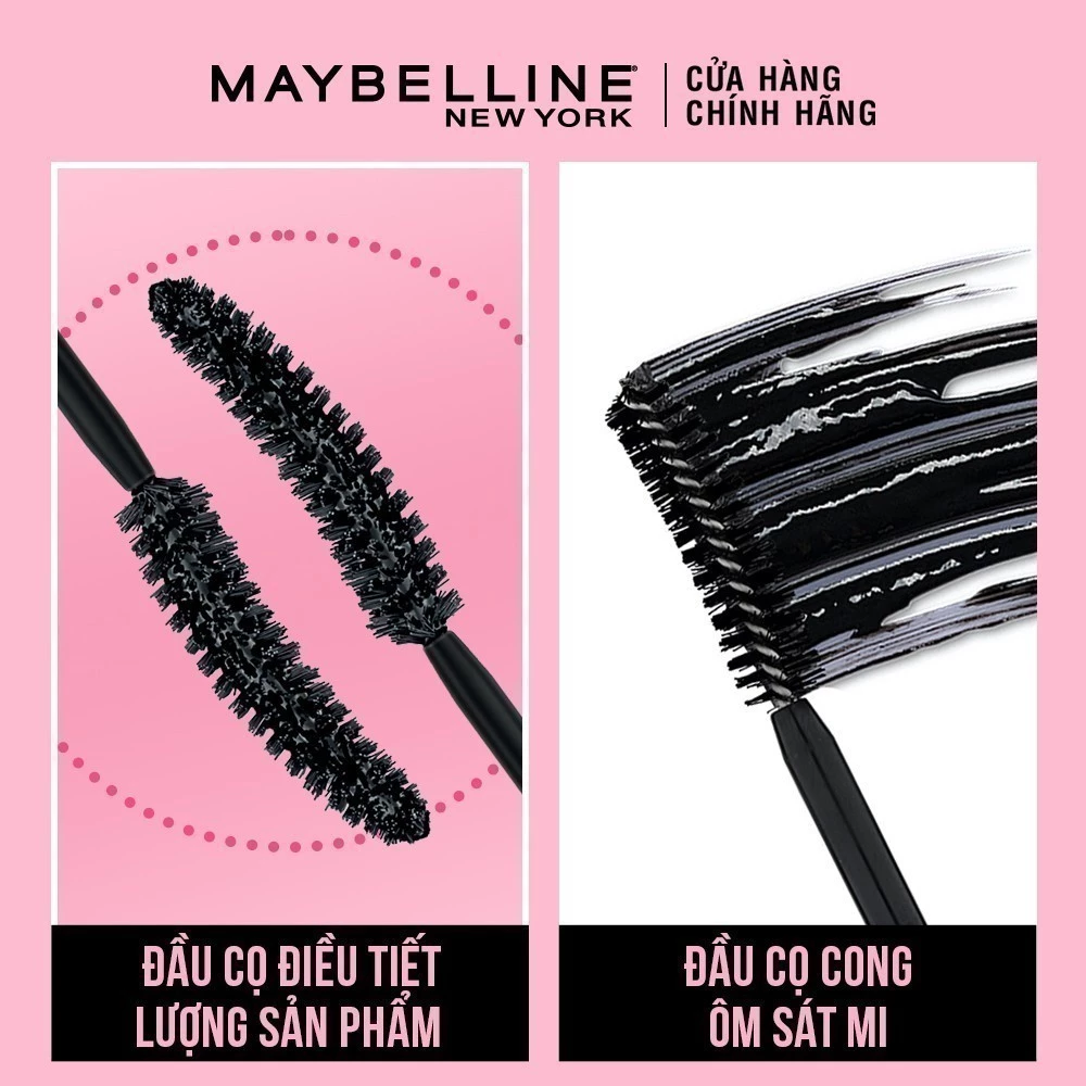Mascara Dài Mi và Cong Mi Maybelline New York Hyper Curl Waterproof Chuốt Mi Đen Hiệu Quả Không Lem Không Trôi 9.2ml - 6