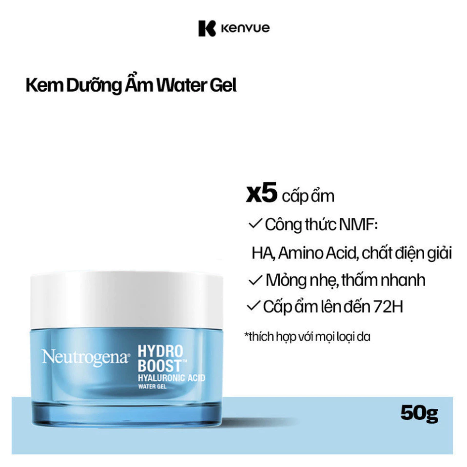 Kem Dưỡng Cấp Ẩm Neutrogena Hydro Boost Hyaluronic Acid Water Gel 50G