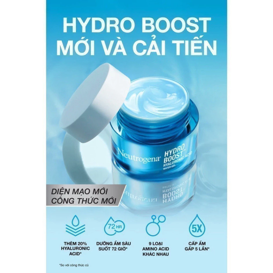 Kem Dưỡng Cấp Ẩm Neutrogena Hydro Boost Hyaluronic Acid Water Gel 50G - 4