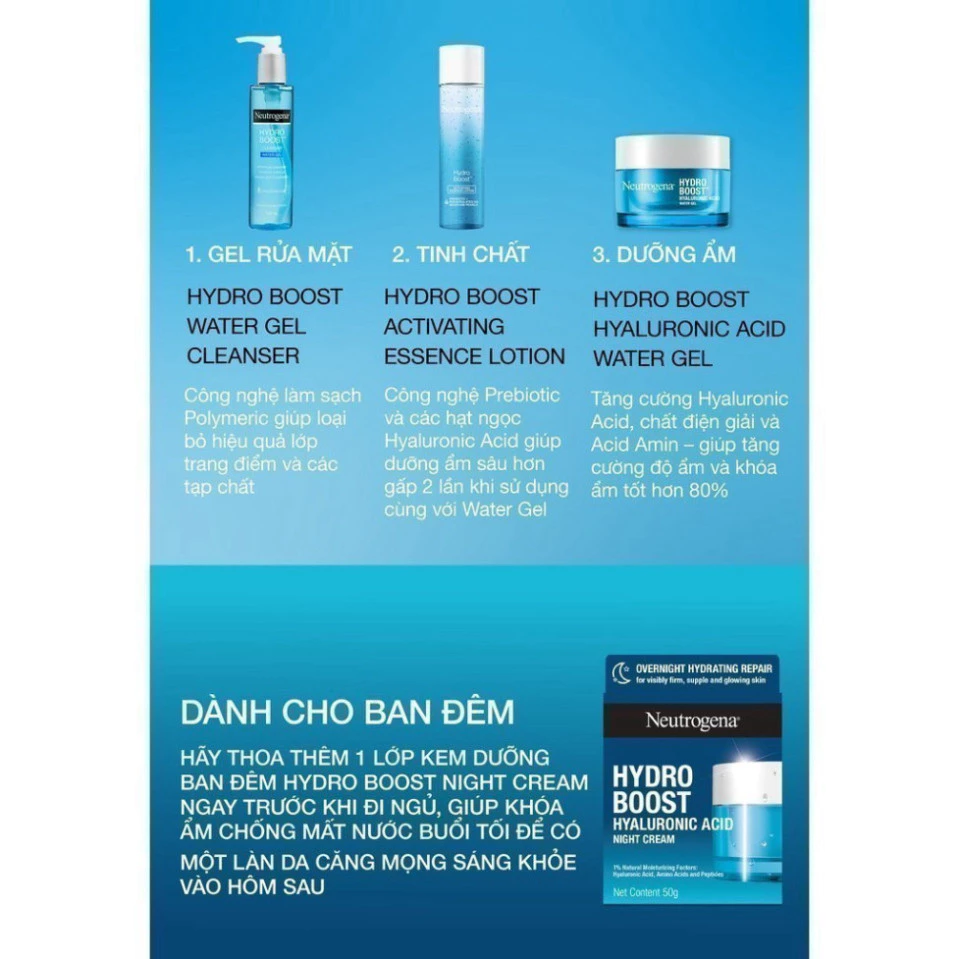 Kem Dưỡng Cấp Ẩm Neutrogena Hydro Boost Hyaluronic Acid Water Gel 50G - 6