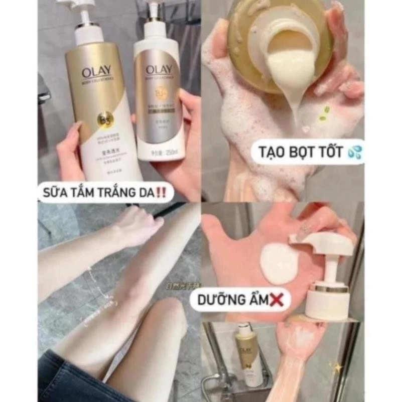 Sữa Tắm Trắng Da Olay B3 Vitamin C 500ml - Dưỡng trắng da cấp ẩm cho làn da trắng sáng mịn màng - 4