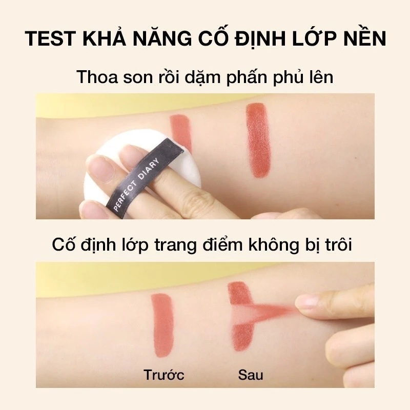 Phấn phủ kiềm dầu PERFECT DIARY chống thấm nước kiểm soát dầu lên đến 12h với 3 màu tùy chọn 7g - 3