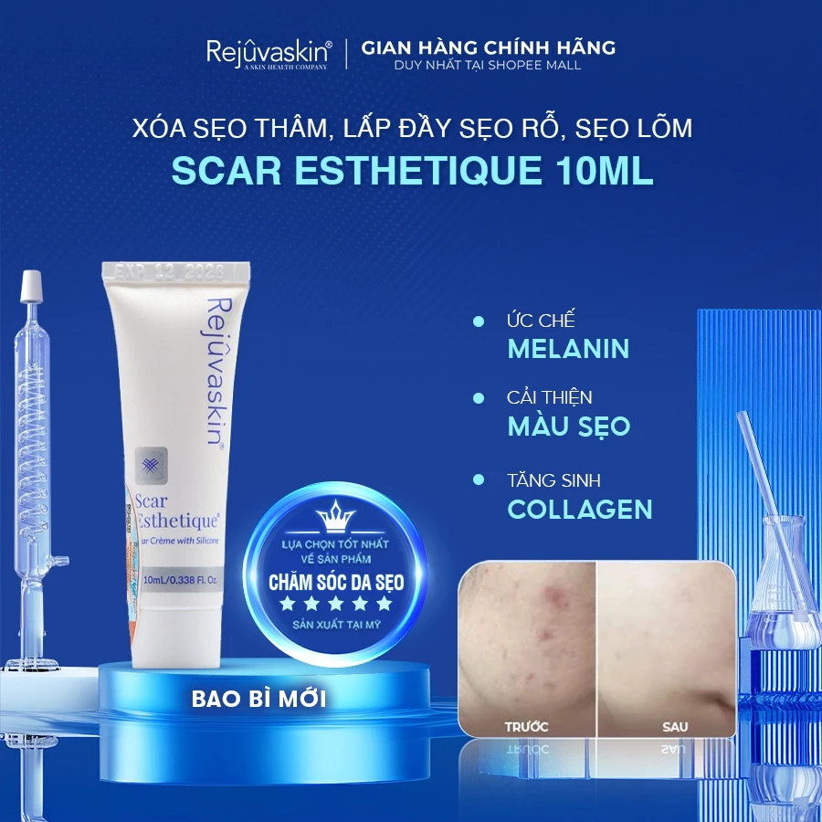 Kem Xóa Sạch Sẹo Thâm, lấp đầy Sẹo Rỗ, Sẹo Lõm Scar Esthetique 10ml của Rejuvaskin - 2