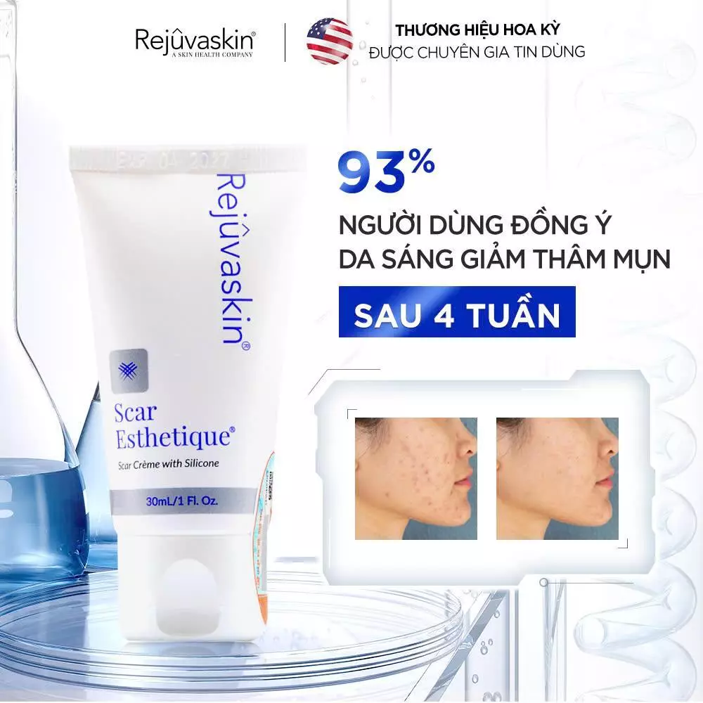 Kem Xóa Sạch Sẹo Thâm, lấp đầy Sẹo Rỗ, Sẹo Lõm Scar Esthetique 10ml của Rejuvaskin - 4