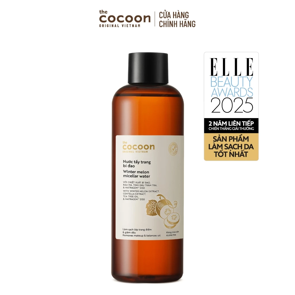 Bigsize - Nước tẩy trang bí đao Cocoon tẩy sạch makeup & giảm dầu 500ml