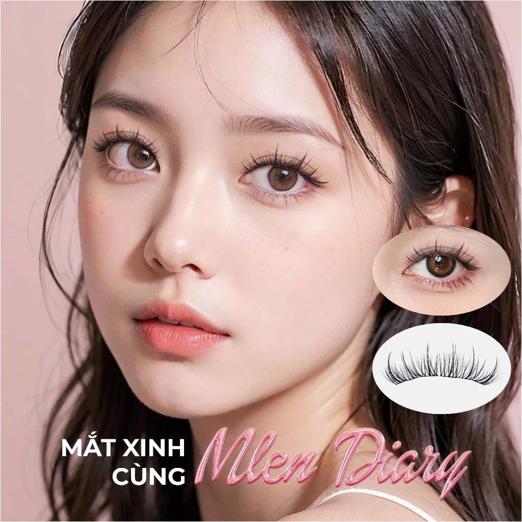 [KOL] Lông Mi Giả ANIME HOẠT HÌNH MLEN DIARY Mi Cụm Mềm Mại Và Keo 4in1 Tự Nhiên Dễ Sử Dụng - 3