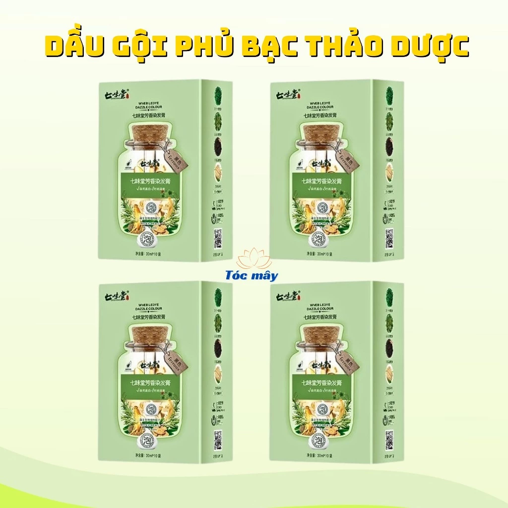 [Combo 4 Hộp (40 Gói) + Tặng 2 gói dưỡng tóc protein] Dầu Gội Phủ Bạc Tmz2356 Chiết Xuất Từ Thảo Dược Giúp Đổi Màu Tóc - 5