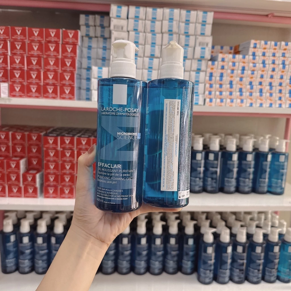 Gel rửa mặt cho da dầu nhạy cảm La Roche Posay Gel 200ml - 400ml hàng nhập khẩu Pháp 100% - 4
