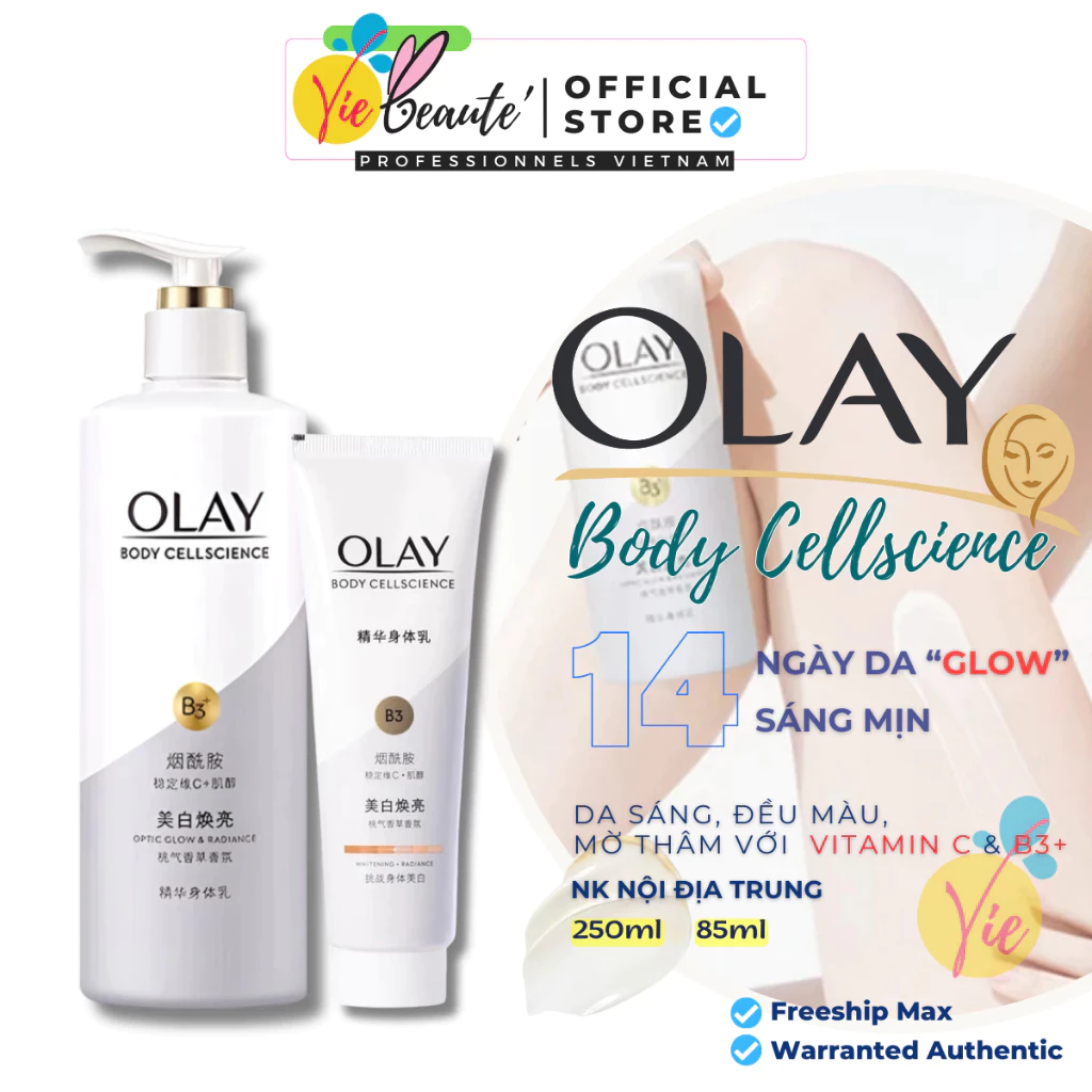 Sữa Dưỡng Thể OLAY Body B3 Vitamin C Optic Glow Radiance - Dưỡng Thể Olay - 2