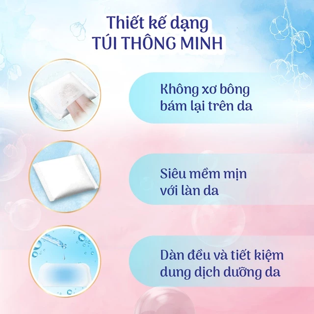 Bộ 3 hộp Bông trang điểm (bông tẩy trang) Silcot 82 miếng/hộp - 3
