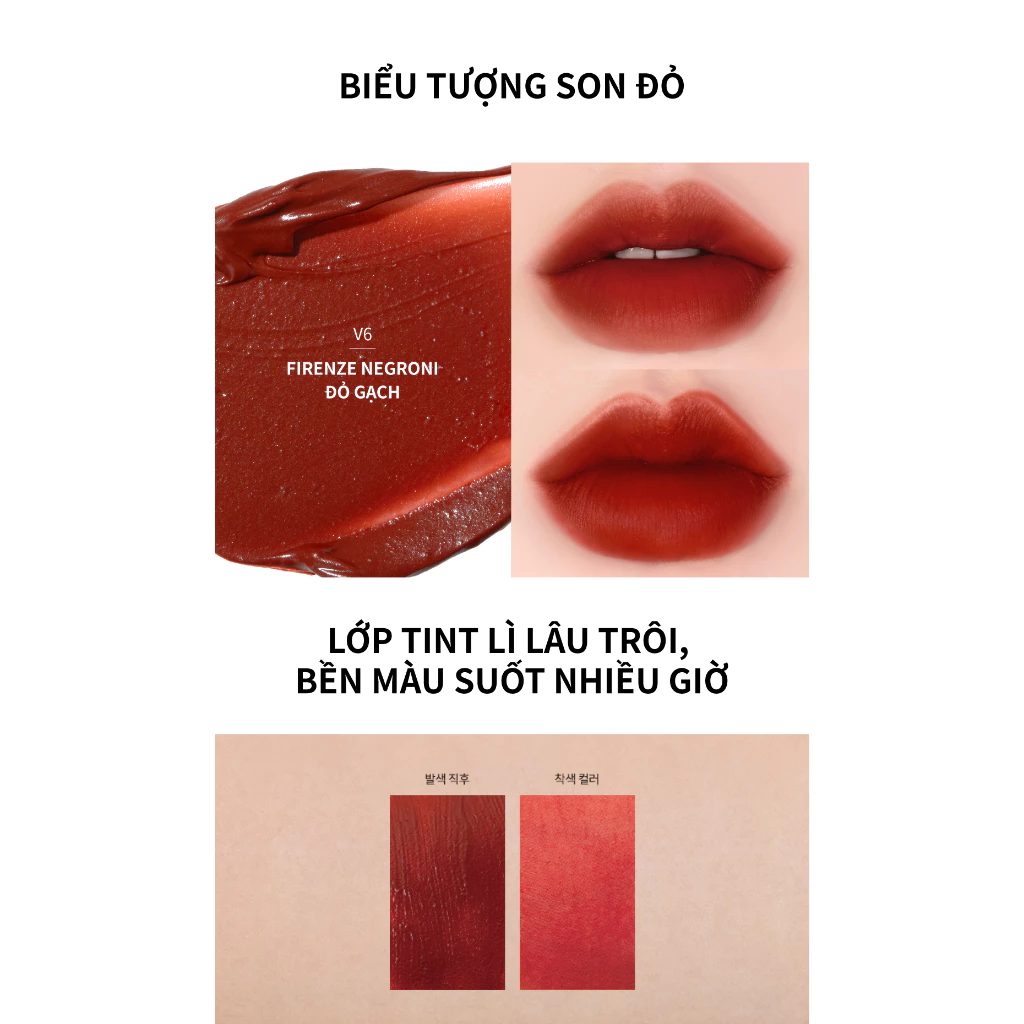 [V6 PUFFER/ V6 BLUE DREAM] Son Kem Lì Merzy The First Velvet Tint 3.8g - 4