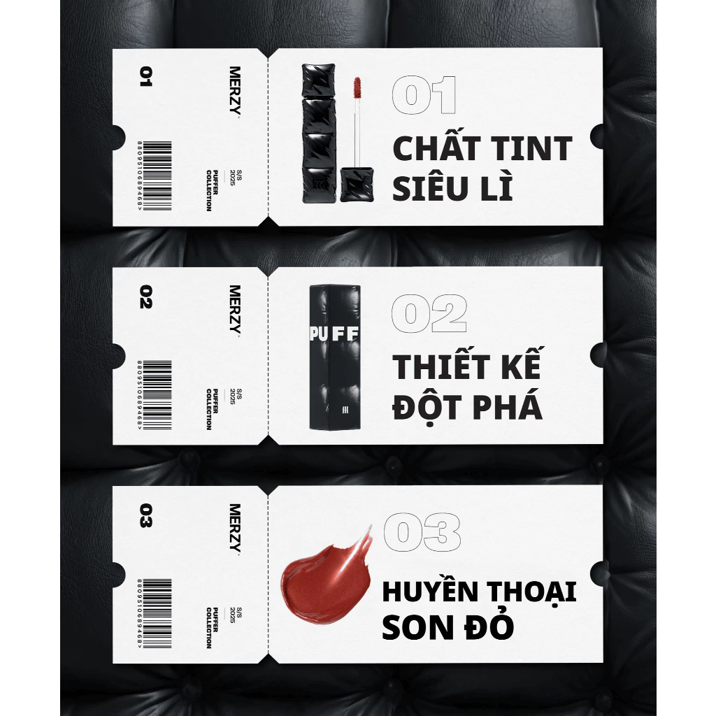 [V6 PUFFER/ V6 BLUE DREAM] Son Kem Lì Merzy The First Velvet Tint 3.8g - 5