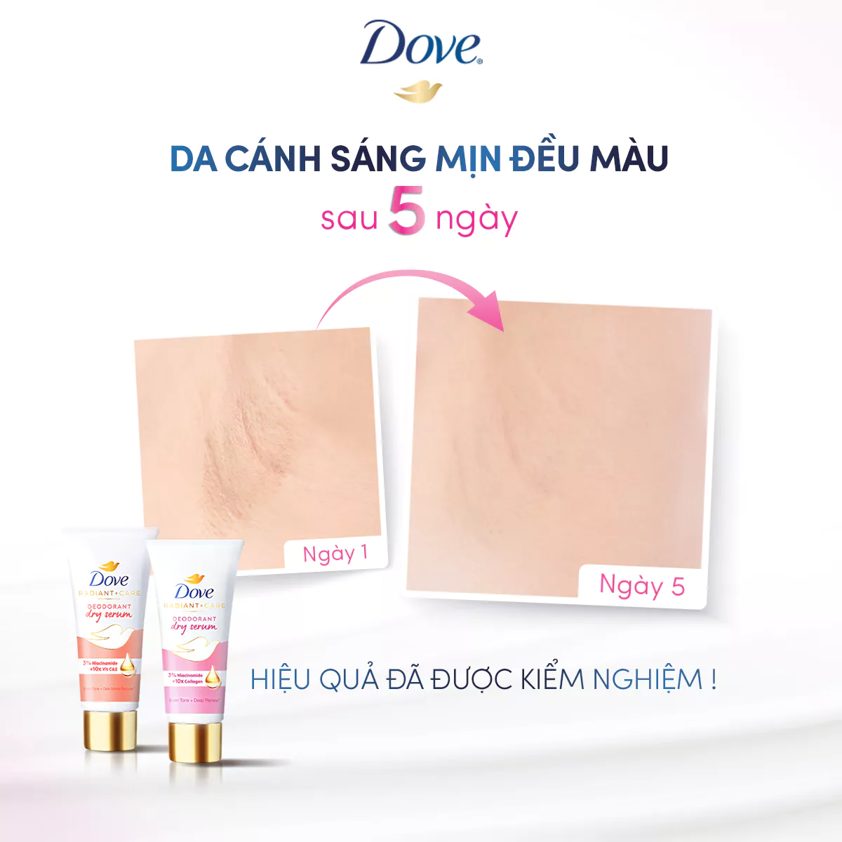 [CHÍNH HÃNG] Dove Serum dưỡng sáng khử mùi Dove dành cho nữ với 3% Niacinamide giúp da sáng mịn đều màu 40ml tốt như lăn