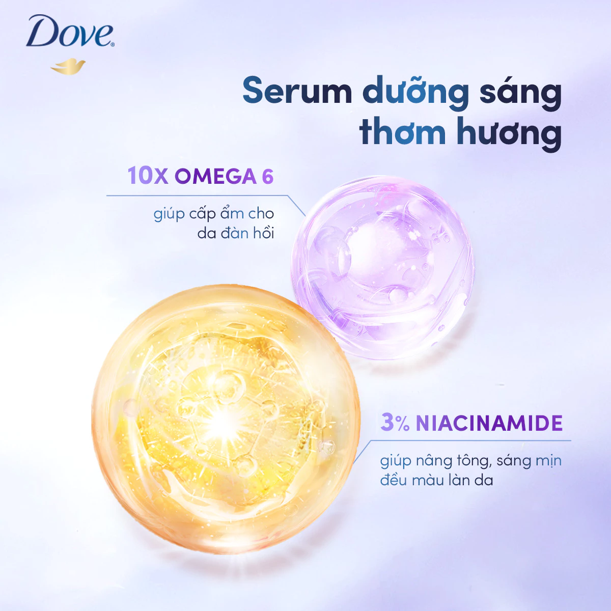 [CHÍNH HÃNG] Dove Serum dưỡng sáng khử mùi Dove dành cho nữ với 3% Niacinamide giúp da sáng mịn đều màu 40ml tốt như lăn - 4