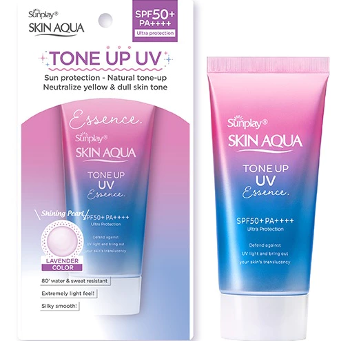Kem chống nắng tinh chất ngọc trai Nhật Bản lên tone nhẹ Skin Aqua Tone up 80g---- - 3