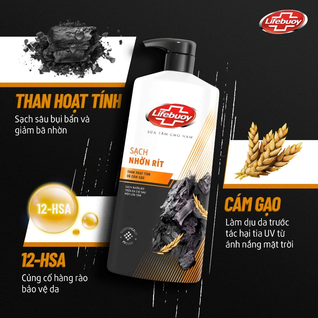 Sữa Tắm Lifebuoy 800gr Detox Và Sạch Sâu Khỏi Bụi Mịn Pm2.5 Detox 100% Từ Thiên Nhiên Diệt Khuẩn - 4