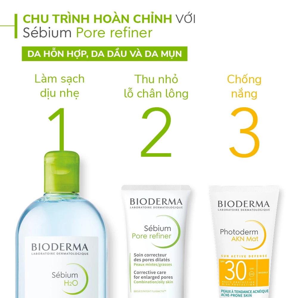 Kem se nhỏ lỗ chân lông Bioderma Sebium Pore Refiner - 30ml - 4