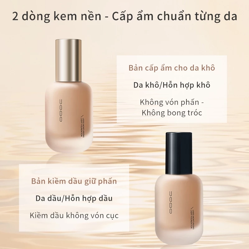 [QUÀ TẶNG MIỄN PHÍ] UODO Foundation kem nền Kiểm soát dầu lâu trôi không thấm nước 24h 30g - 3