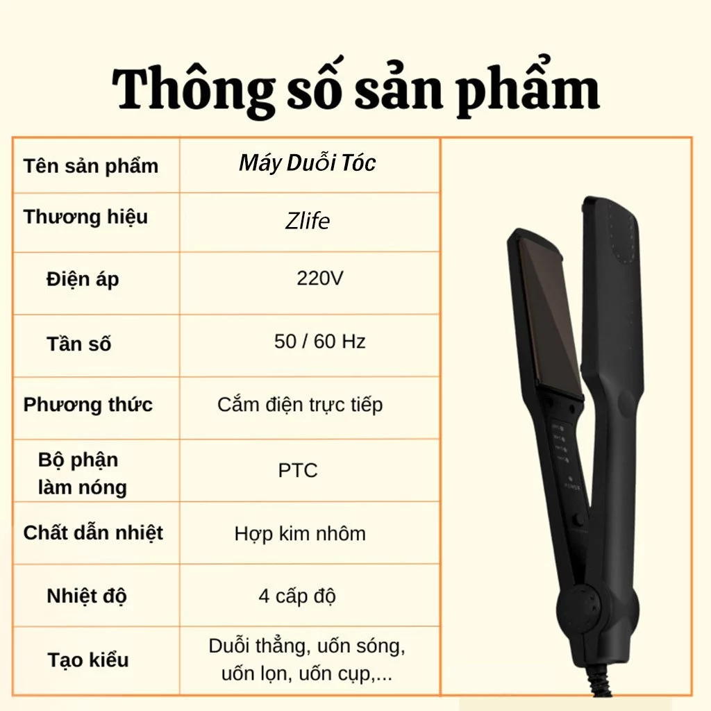 Máy duỗi tóc mini KEMEI chính hãng, máy tạo kiểu ép là thẳng tóc, máy dập xù, bấm mè, làm phồng tóc, đa năng 4 mức nhiệt - 6